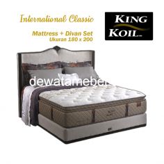 Tempat Tidur Set Ukuran 180 - KING KOIL International Classic 180 Set  - FREE Mattress Protector